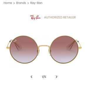 Ray-Ban Ja-Jo RB3592 001/I8 55 - Gold / Light Blue Gradient Violet
